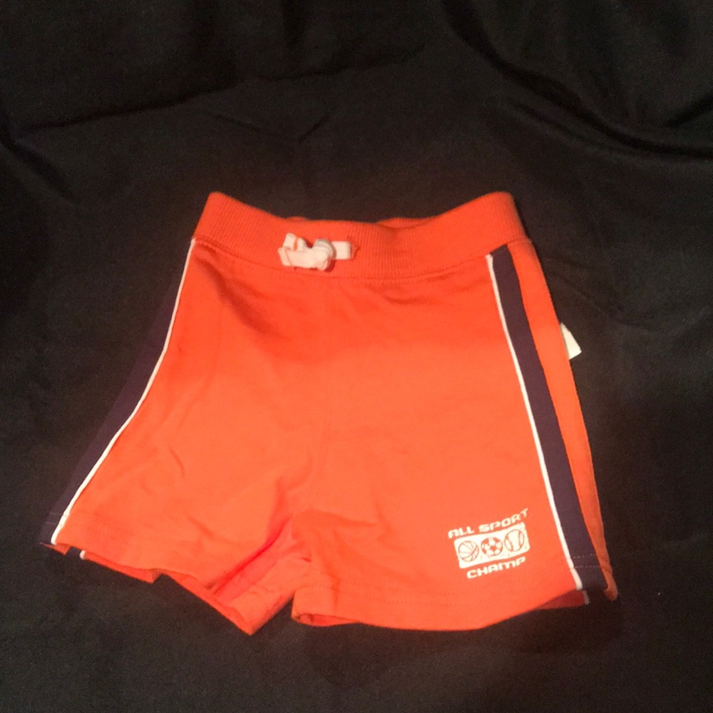 boys Carter shorts 18 months orange